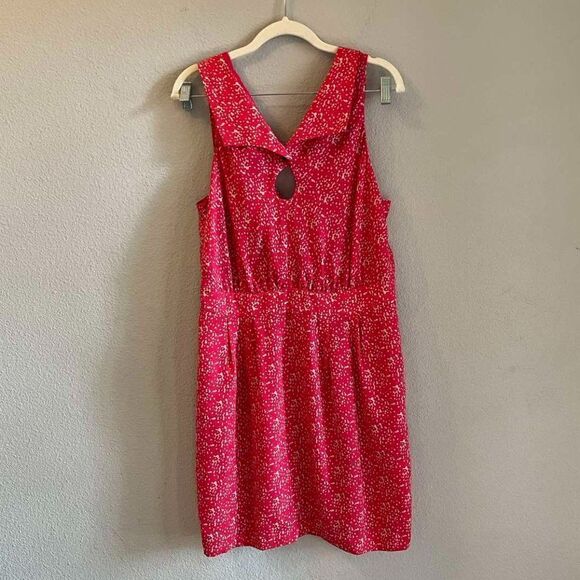 BCBGeneration dress V-neck Button closure at the back Pink-crimson color size 12 - Picture 3 of 10